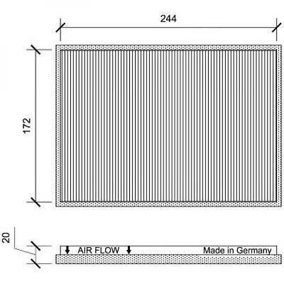 Filtro abitacolo al carbone attivo i30 Cee'd