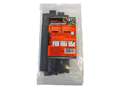 10 Pezzi Guaine Termorestringente Misura 10X120mm Colore Nero <ul> <li>