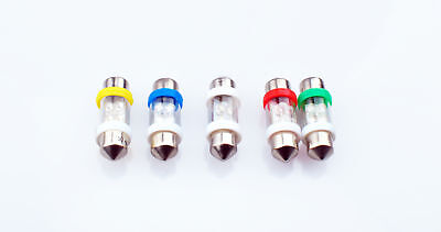 Lampada Led Diodo LED L022 C5W 31mm 4LED verde