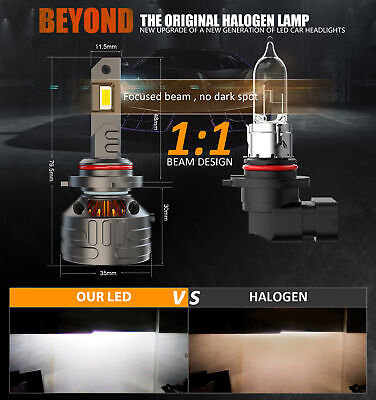 Kit Full Led Premium HB3 9005 HB4 9006 12V 24V 6000K 18000 Lumen 100% Canbus