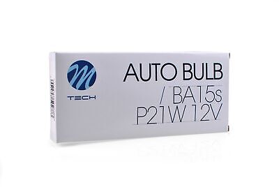 LOTTO DI 10 PEZZI Lampada M-TECH BA15s 12V/21W S25 AMBER