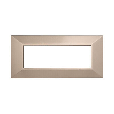 ETTROIT Placca Piramide Serie Moon 6P Colore Bronzo Compatibile Con Bticino