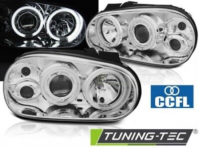 Faro Fanale Tuning GOLF 4 09.97-09.03 ANGEL EYES Cromato