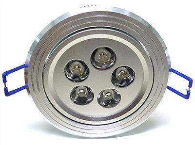 Faretto Incasso Da Soffitto A Led 15W 5X3W Bianco Freddo Rotondo