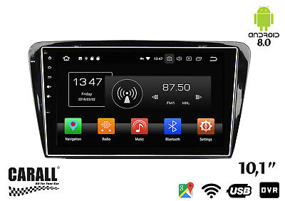 Autoradio Android 8.0 Octavia 2014 GPS DVD USB SD WI-FI Bluetooth Navigat