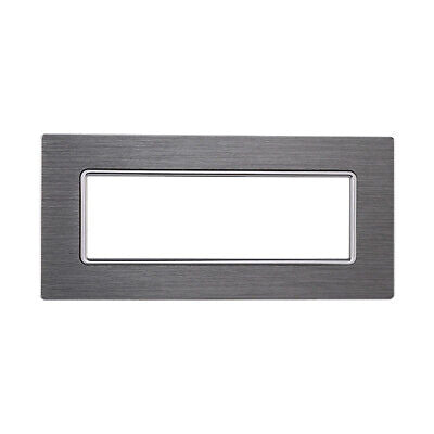 ETTROIT Placca In Alluminio Serie Solar 6P Colore Silver Compatibile Con