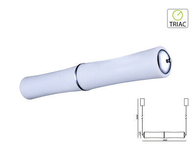 Lampada Led A Sospensione Moderno Forma 2 Canne Bambu Lunga 890mm 32W 3000K