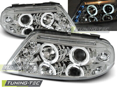 HEADLIGHTS ANGEL EYES CHROME fits PASSAT 3BG 09.00-03.05