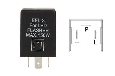 Flasher Led Lampeggiatore Rele Relay 3 Pin EFL3 12V Per Frecce Led Auto America
