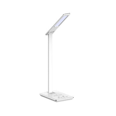 Lampada Led Da Tavolo 5W CCT Dimmerabile Con Caricatore Wireless QI Smartphone