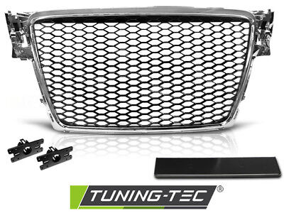 Griglia Sportiva Anteriore Centrale Tuning A4 B8 (08-11) Cromato RS-STYLE