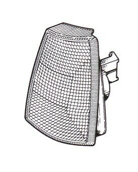 Freccia anteriore dx KADETT E 84-91 bianco 16.12.1.210