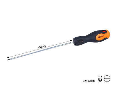 Cacciavite a Taglio 3X150mm Con Punta Magnetica <ul> <li> Lama In Cromo Vanadio