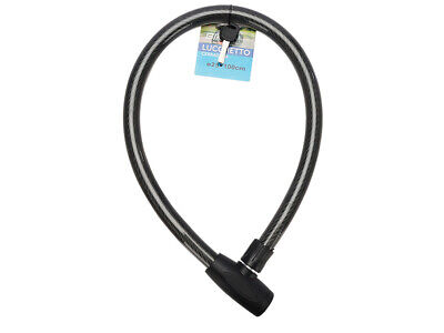 Lucchetto Antifurto Moto Bici 25X1000mm Con Cavo di Acciaio Intrecciato Pesa