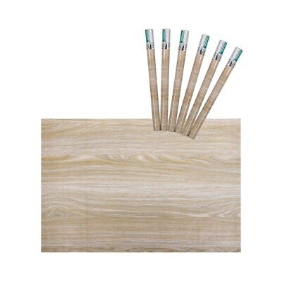 6 Rotoli Carta Adesive Per Mobili 45X200cm Legno da Parati Autoadesive