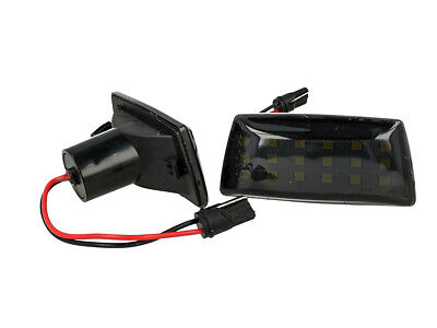 Kit Freccia Laterale a Led Side Marker Lente Nero Fume Luce Arancione Per