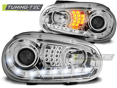 HEADLIGHTS DAYLIGHT CHROME fits GOLF 4 09.97-09.03
