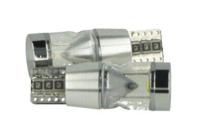 COPPIA Lampada Led T10 W5W 12V 9W Canbus Pro 3 Cree XBD Da 3W Cono Riflettore