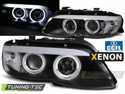 Coppia Fari Fanali Anteriori Tuning X5 E53 11.03-06 Nero XENON CCFL D2S+H7