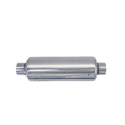 Custom Muffler silenziatore universale in inox con uscita rotonda. Compatibile