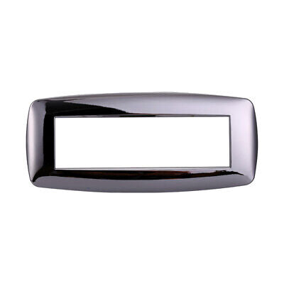 ETTROIT Placca Slim Serie Space 7P Colore Cromato Lucido Compatibile Con
