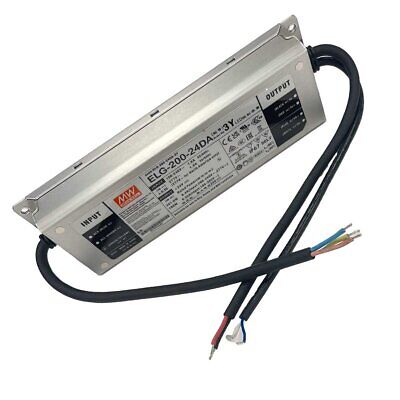 MeanWell ELG-200-24DA-3Y Alimentatore Dimmerabile DALI IP67 200W 24V 8,4A Input
