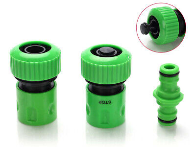 Kit 3 Pezzi Raccordo Giunzione Connettore Rapido + Adattatore Doppio Maschio