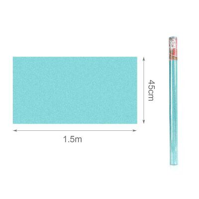 6 Rotoli Carta Adesive Per Mobili 45X200cm Colore Azzurro Satinato da Parati