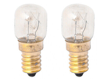 2 Lampadine Da Forno e Microonde E14 ST22 15W 230V 80 Lumen 2800K Resistente