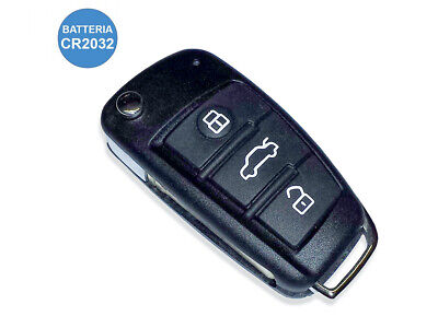Guscio Chiave Telecomando 3 Tasti Con Lama HU66 Batteria In Custodia Senza