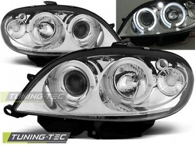 Coppia Fari Fanali Anteriori Tuning SAXO 09.99-06.03 ANGEL EYES Cromato