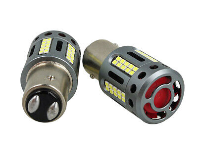 Lampada Led BAY15D 1157 100% Canbus 12V 21/5W Effettiva Bianco 6000K Con Ventol