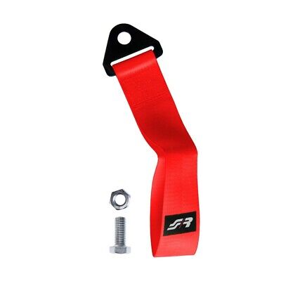 Cinghia di traino rossa universale con staffa in acciaio inox, portata max.