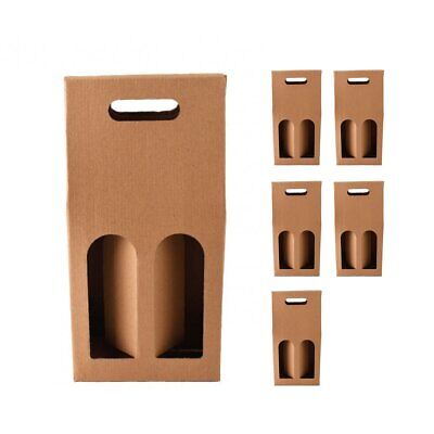 6 Pezzi Scatola Cartone Porta Bottiglie, Sacchetti Bottiglie Confezione