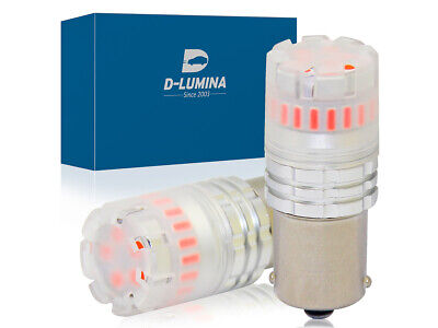 Lampada Led 1156 BA15S P21W Canbus Rosso 12V No Polarita IP67 Illuminazione 360