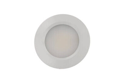Faretto Led Da Incasso Carcassa Bianca Rotondo 3W AC/DC 12V DC 24V Bianco