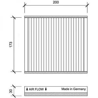 Filtro abitacolo antipolline NEMO DOBLO/ BIPPER