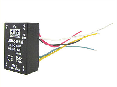 DC/DC Step Down Converter Meanwell LDD-500HW 500mA da DC9-56V a DC2-52V driver