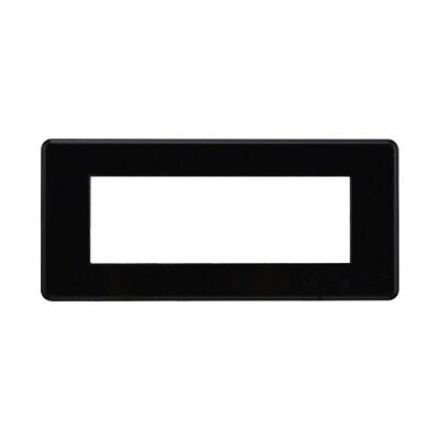 ETTROIT Placca Slim Sottile 6P Serie Moon Colore Nero Compatibile Con Bticino