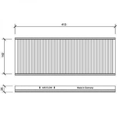Filtro abitacolo antipolline VECTRA B oem 90541317
