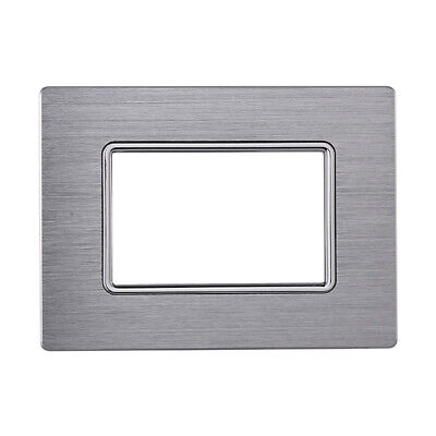 ETTROIT Placca In Alluminio Serie Solar 3P Colore Silver Lucido Compatibile Con