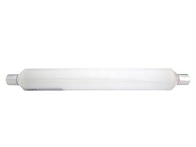 Lampada Led S19 Tubolare Lineare Bianco Caldo 6W 310mm 220V PC Opalino Per Bagni