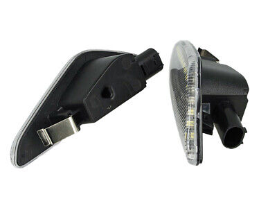 Kit Freccia Laterale a Led Side Marker Lente Trasparente Luce Arancione Per
