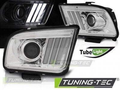 Faro Fanale Tuning MUSTANG 04-09 TUBE LIGHT Cromato