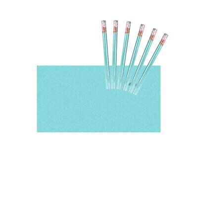 6 Rotoli Carta Adesive Per Mobili 45X200cm Colore Azzurro Satinato da Parati