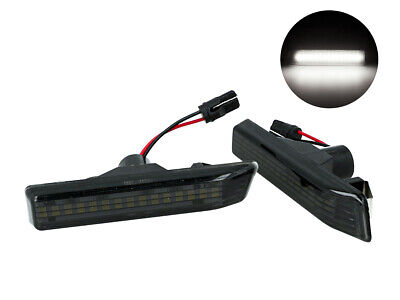 Kit Freccia Laterale a Led Side Marker Lente Nero Fume Luce Bianco Per E36