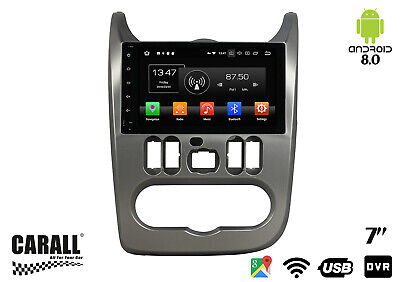 Autoradio Android 8.0 Sandero GPS DVD USB SD WI-FI Bluetooth Navigatore