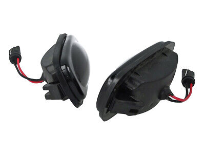 Kit Freccia Laterale a Led Side Marker Lente Nero Fume Luce Bianco Per Land