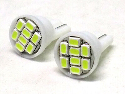 coppia lampadine Lampada Led T10 W5W 8 Smd Frontale Bianco Luci di Posizione 12V