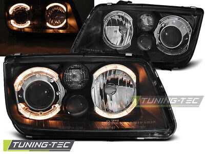 HEADLIGHTS ANGEL EYES BLACK fits BORA 09.98-07.05
